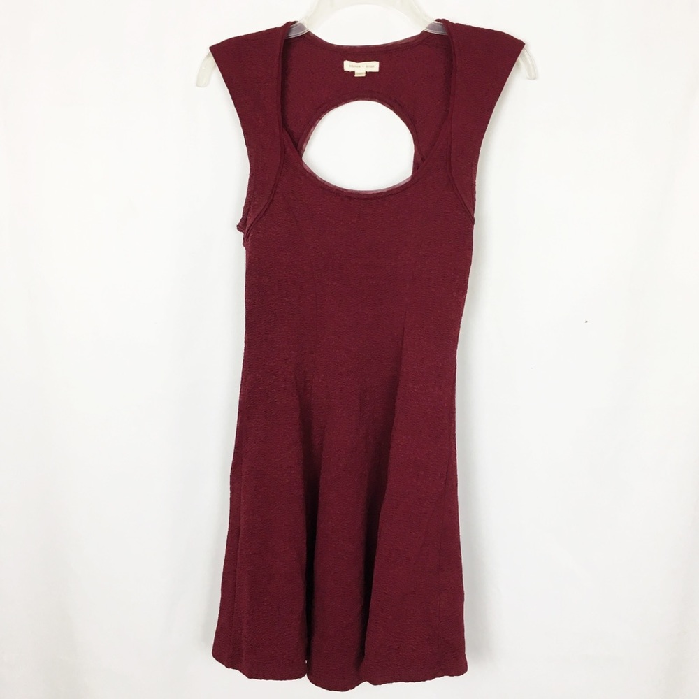 Silence & Noise red keyhole back skater dress S